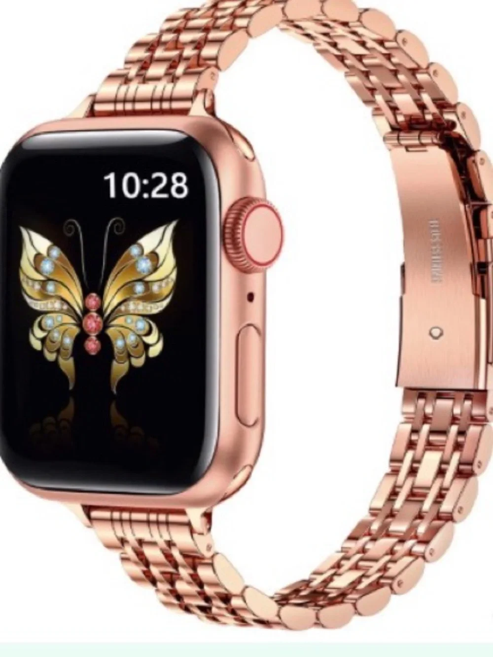 MioHHR Slim Metal Band for Apple Watch 38/40/41/42mm - Rose Gold band only #5